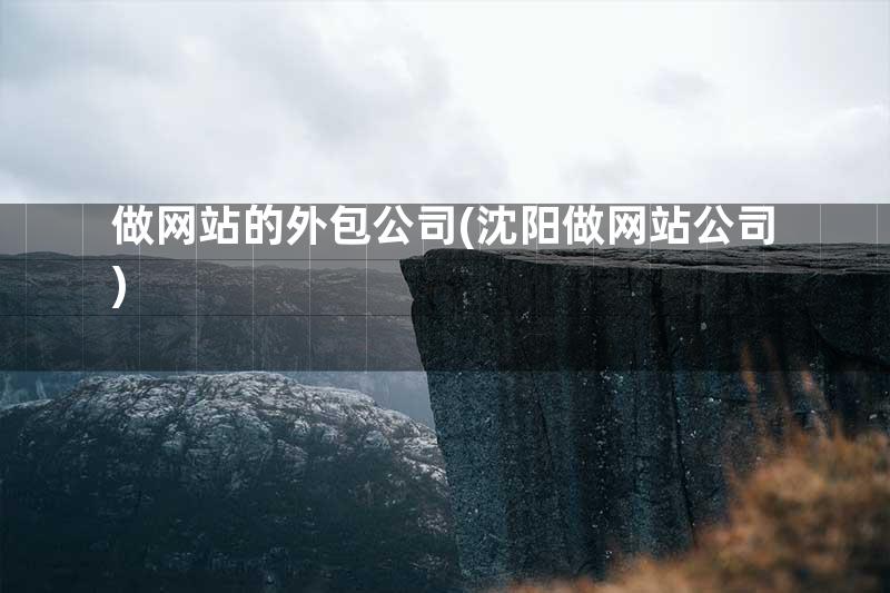 做网站的外包公司(沈阳做网站公司).jpg